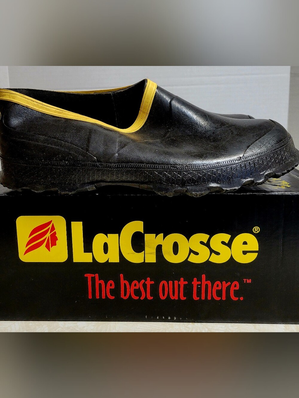 LaCrosse Premier Semi-Storm Overshoe Men's Black & Yellow US 14